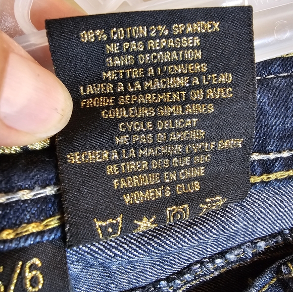 Dereon Sz 5/6 Sequin Pocket Jeans - Picture 8 of 9